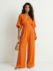 Elegant wide-leg jumpsuit - Valentina