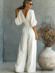 Elegant wide-leg jumpsuit - Valentina