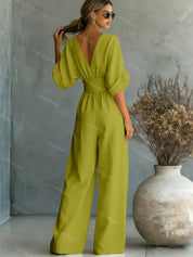 Elegant wide-leg jumpsuit - Valentina