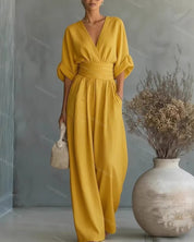 Elegant wide-leg jumpsuit - Valentina