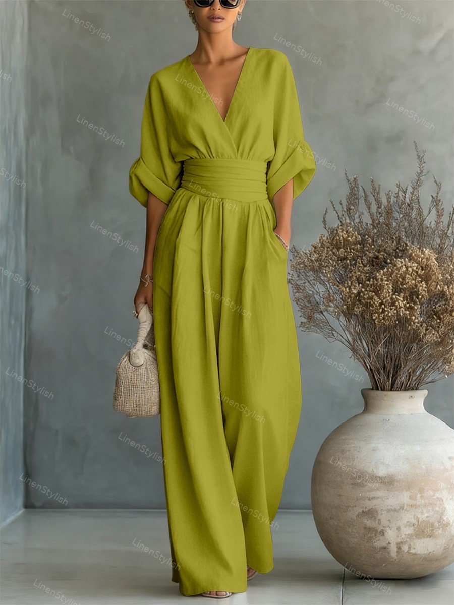 Elegant wide-leg jumpsuit - Valentina