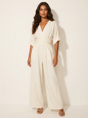Elegant wide-leg jumpsuit - Isabella