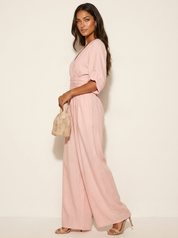 Elegant wide-leg jumpsuit - Isabella