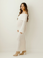 Romantic maternity maxi dress - Isabelle
