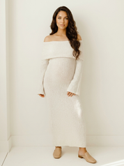 Romantic maternity maxi dress - Isabelle