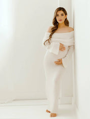 Romantic maternity maxi dress - Isabelle