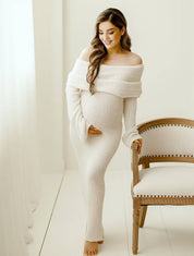 Romantic maternity maxi dress - Isabelle