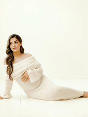 Romantic maternity maxi dress - Isabelle