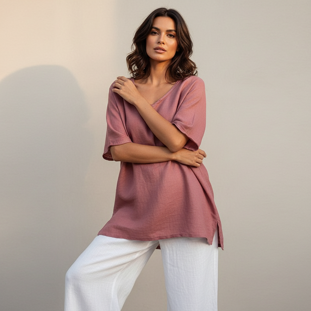 comfortabele en luchtige damestop voor een casual, stijlvolle look.