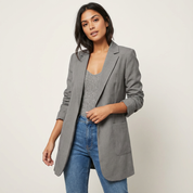 Dames blazer met gestructureerde pasvorm