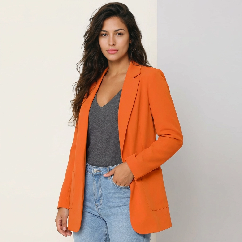 Women's blazer with a structured fit