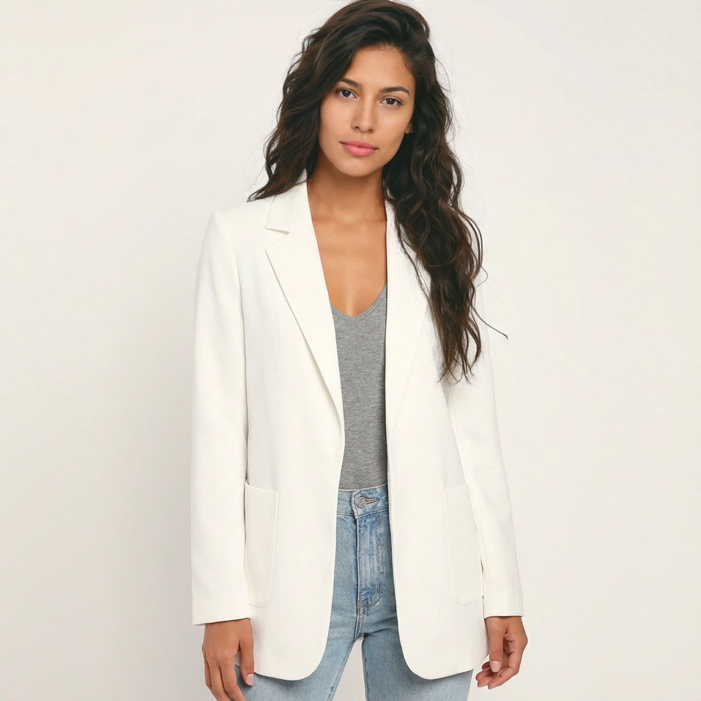 Dames blazer met gestructureerde pasvorm