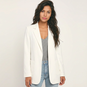 Dames blazer met gestructureerde pasvorm