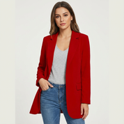 Dames blazer met gestructureerde pasvorm