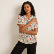 Dames blouse met print – Delphine