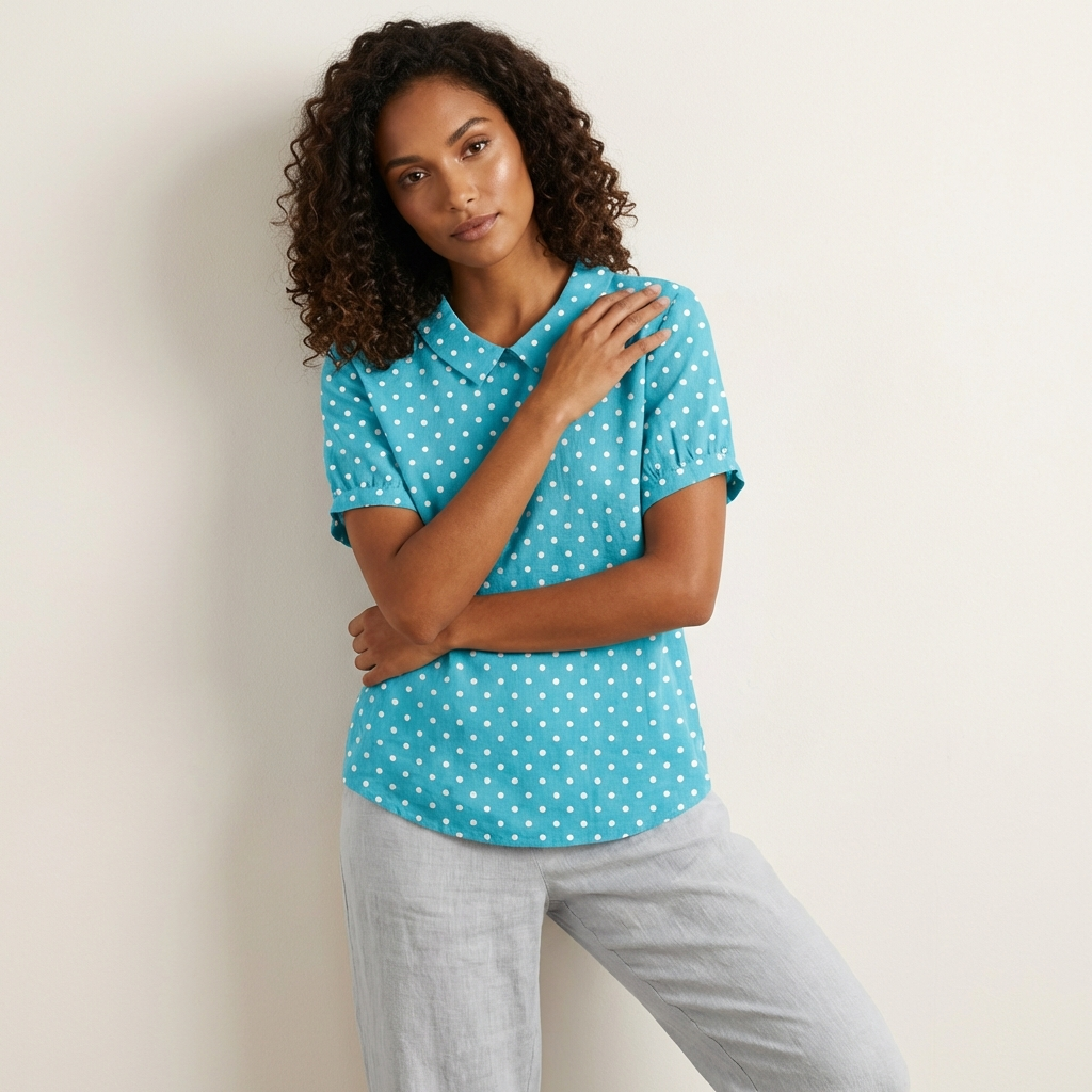 Dames blouse met print – Delphine