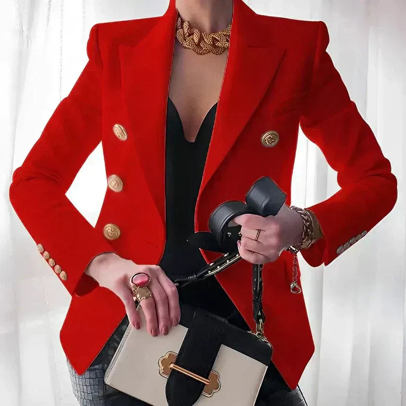 Elegant double-breasted women's blazer – Camille