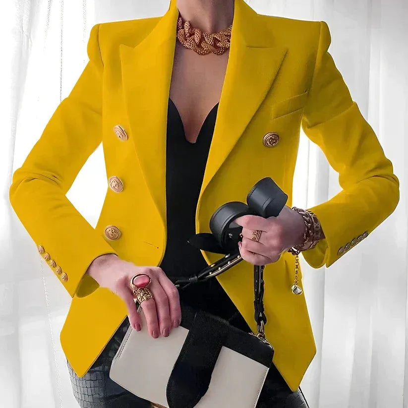 Elegant double-breasted women's blazer – Camille