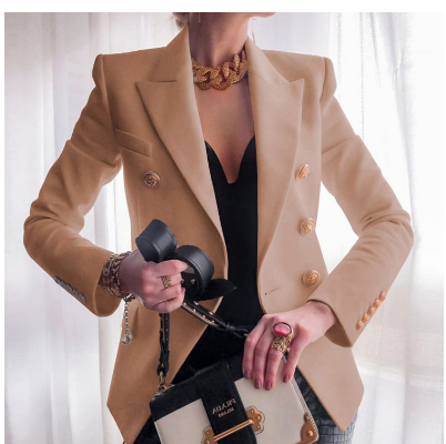 Elegant double-breasted women's blazer – Camille