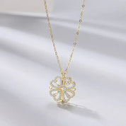 Dames ketting met klaver- en hartdetails