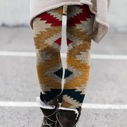 Gebreide legging met grafisch patroon - Nava
