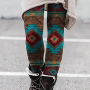 Gebreide legging met grafisch patroon - Nava