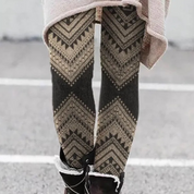 Gebreide legging met grafisch patroon - Nava