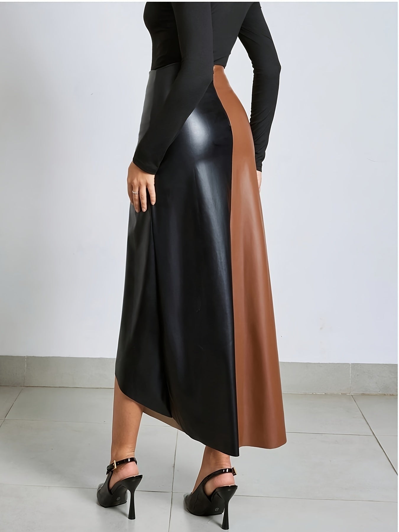 Dames rok met kleurcontrast – Alina