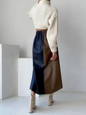 Dames rok met kleurcontrast – Alina