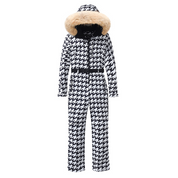 Dames skipak met grafische print en faux fur capuchon