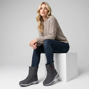 Dames winterlaarzen met ritssluiting en gripvaste zool