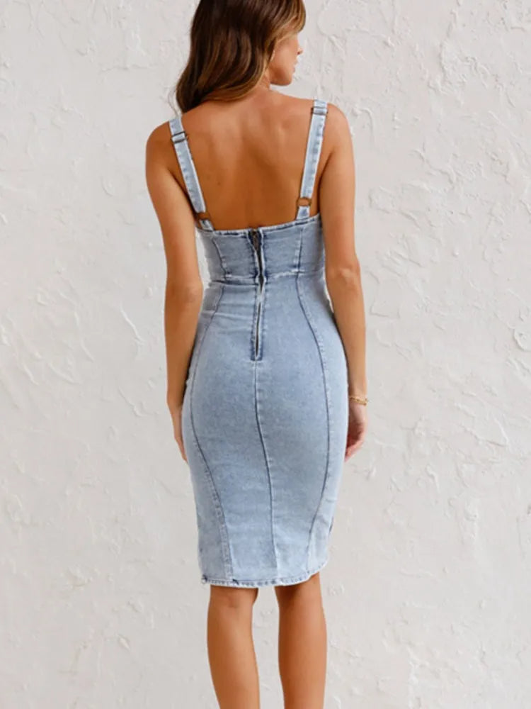 stijlvolle en comfortabele denim damesjurk met tijdloze uitstraling.