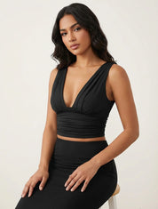 Diep uitgesneden dames top – Mila