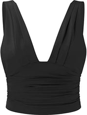 Diep uitgesneden dames top – Mila