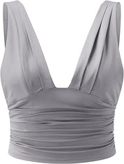 Diep uitgesneden dames top – Mila