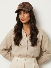 Dierenprint baseball cap voor dames - Savannah