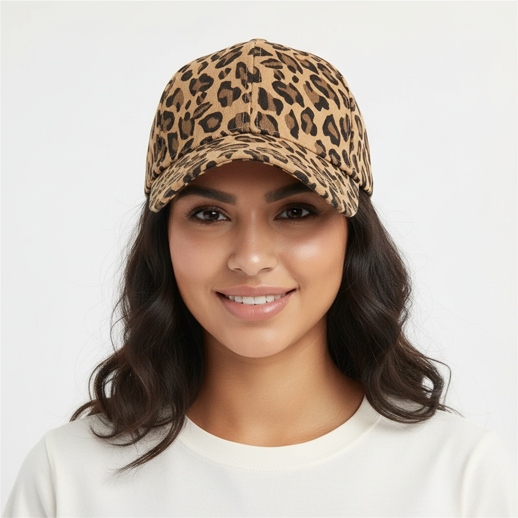 Dierenprint baseball cap voor dames – Savannah
