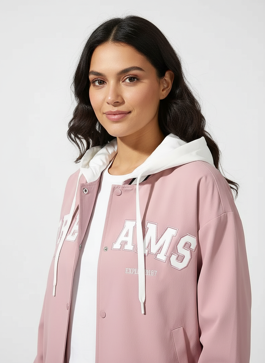 Dream casual hoodie bomber dames – Amélie