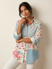 stijlvolle en comfortabele damesblouse met verfijnde print.