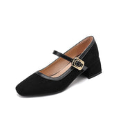Elegante Mary Jane pumps met blokhak – Vivienne