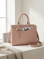 Elegante PU leren dames laptoptas – Elara