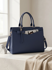 Elegante PU leren dames laptoptas – Elara