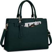 Elegante PU leren dames laptoptas – Elara