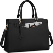 Elegante PU leren dames laptoptas – Elara