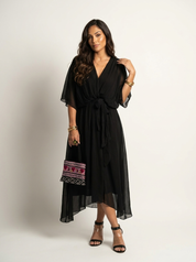 Elegante Wikkel Maxi Jurk - Serena