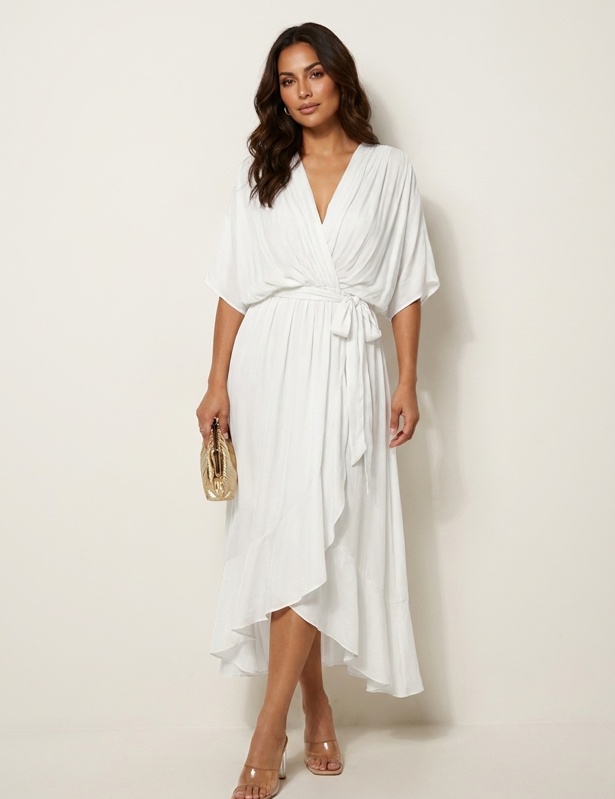 Elegant wrap maxi dress - Serena