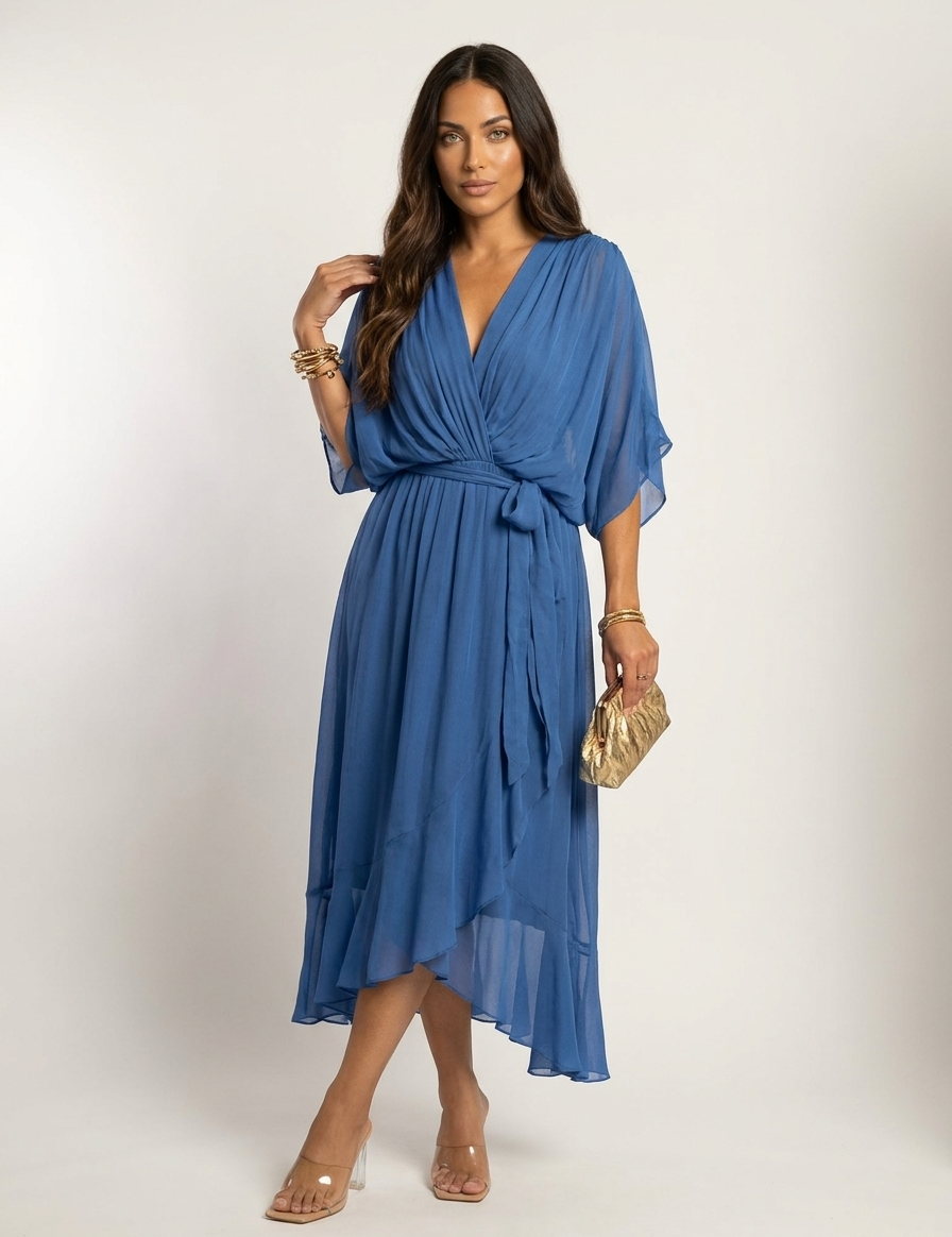 Elegant wrap maxi dress - Serena