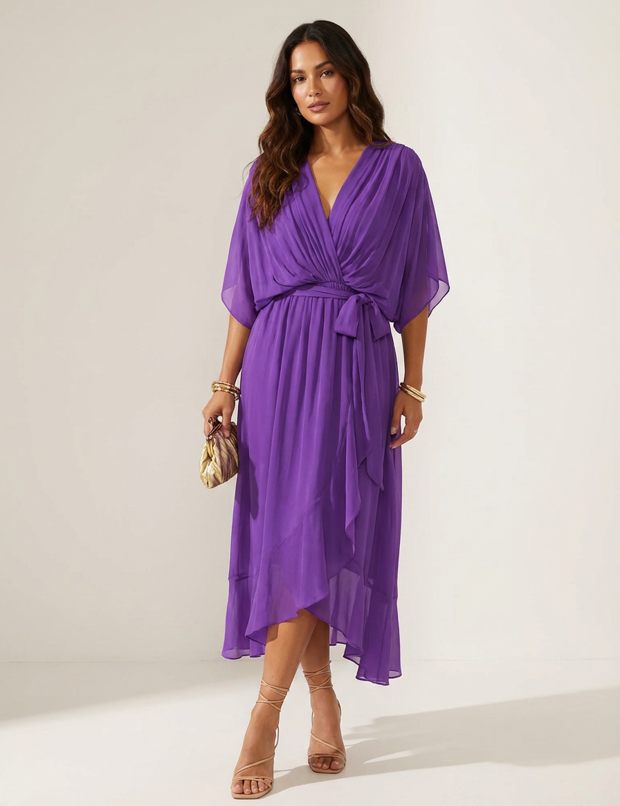 Elegant wrap maxi dress - Serena