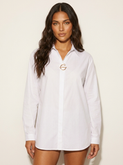 Elegante blouse met siergesp - Claire