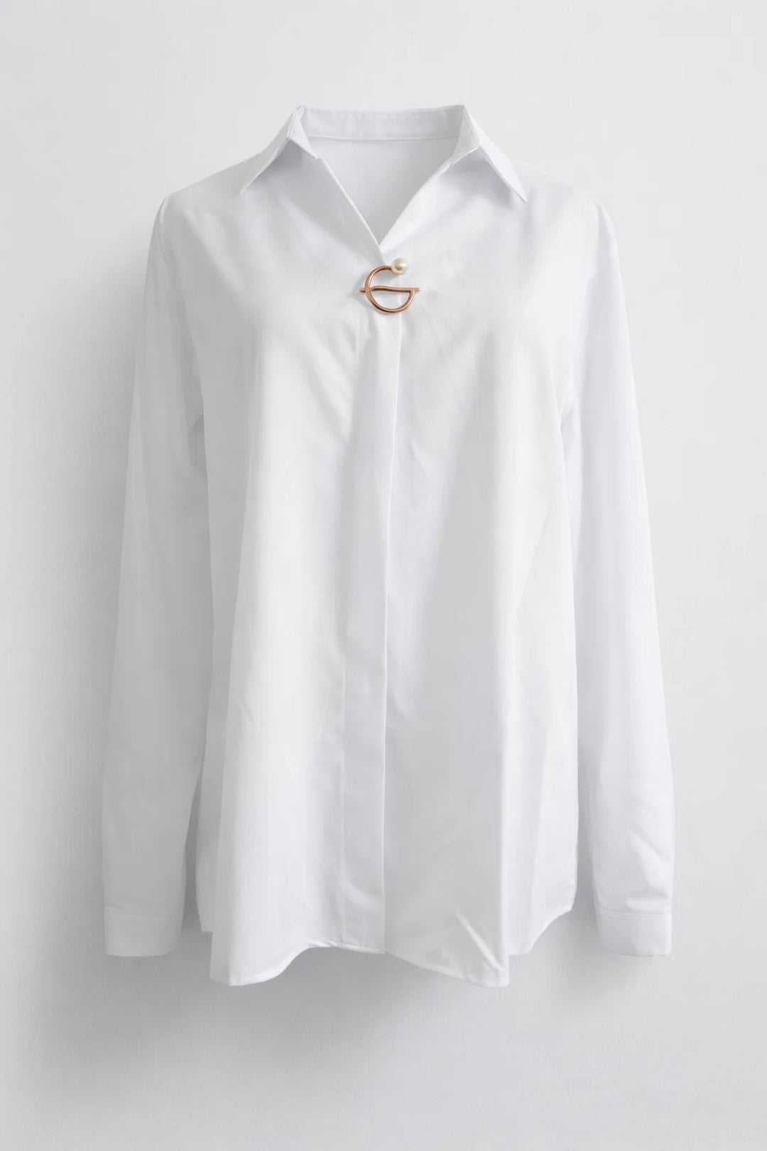 Elegante blouse met siergesp - Claire